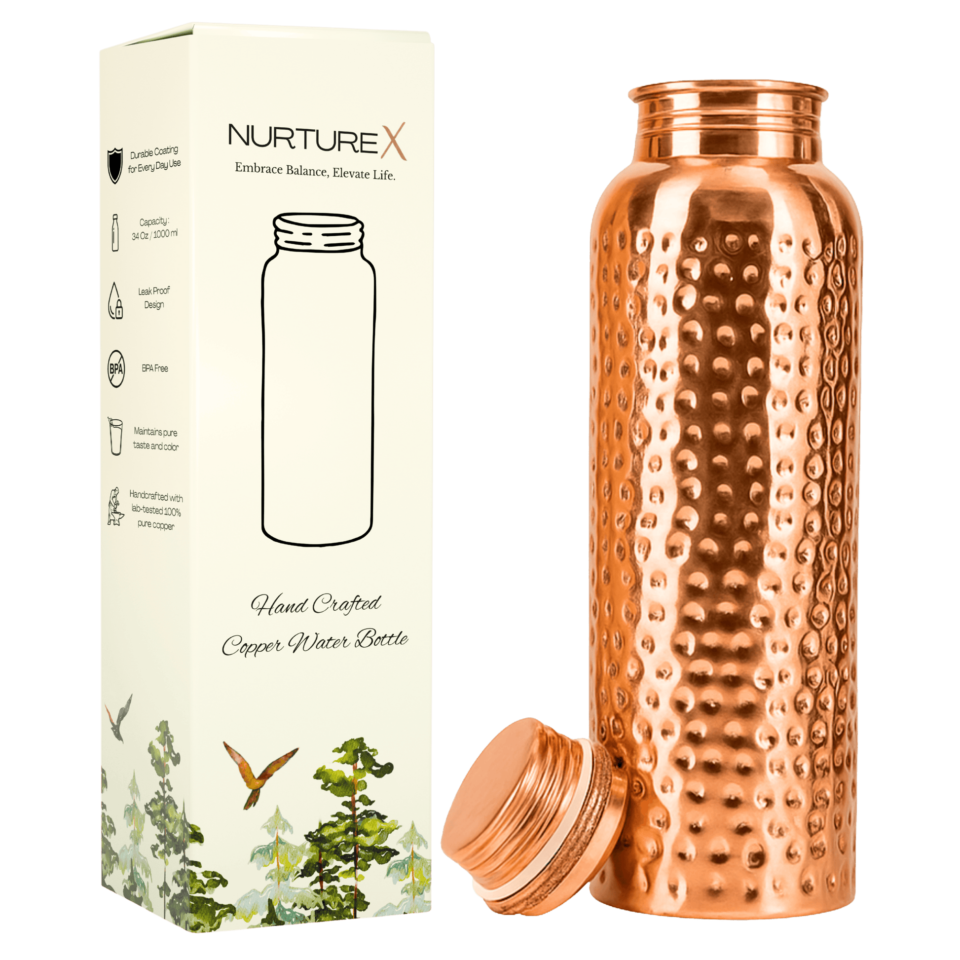 【新品】ネルデザイン　Solid copper bottle & cup neru design works Solid copper bottle M 【公式通販】